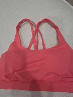 lululemon athletica Coral Pink Strappy Sports Bra